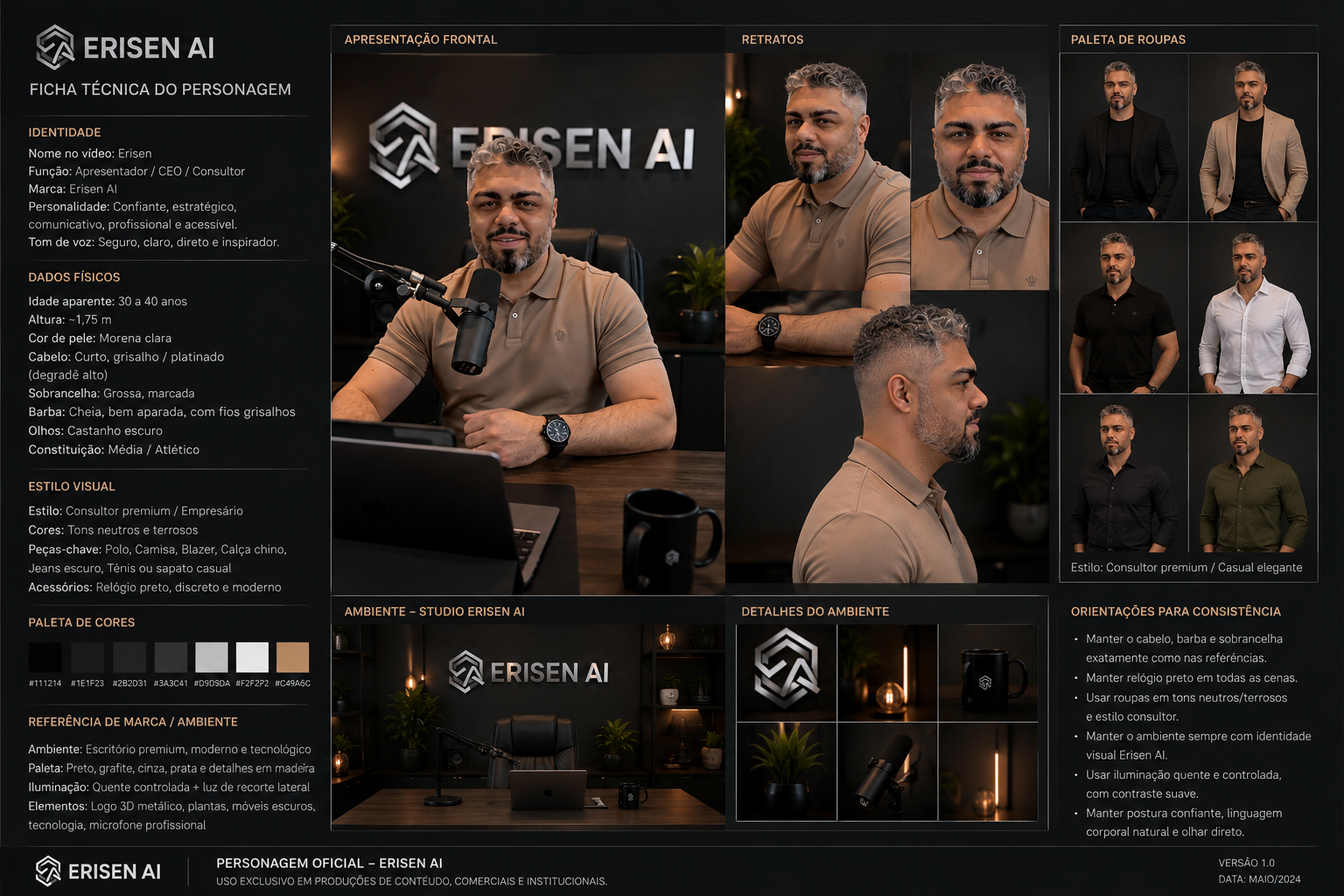 Apresentação visual Erisen AI