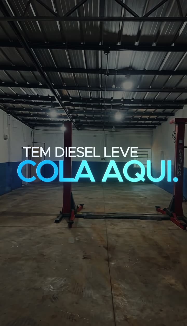 Galpão da ProAuto com a frase Tem diesel leve, cola aqui